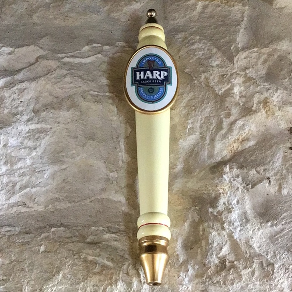 🍻 Vintage Harp Lager Pub Style Beer Tap Handle, 14”